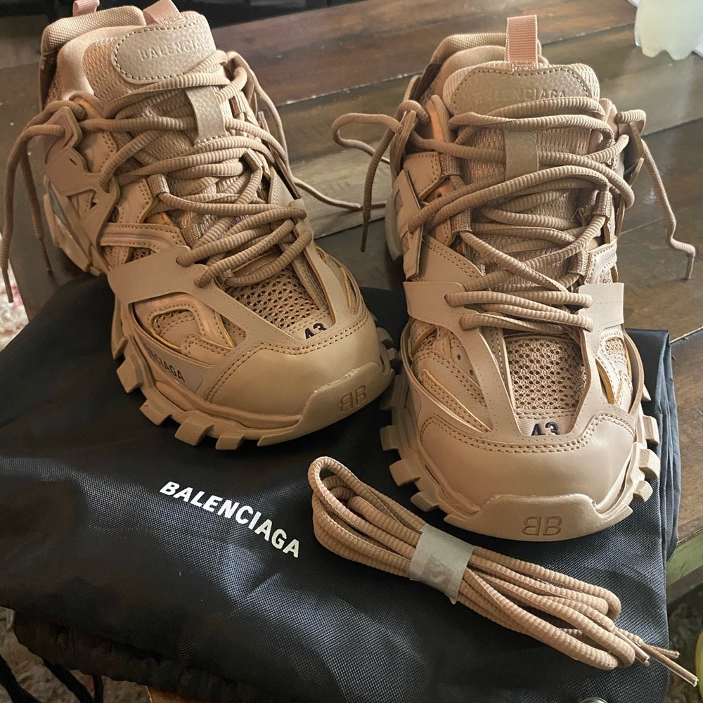 Balenciaga Beige Trail Sneakers